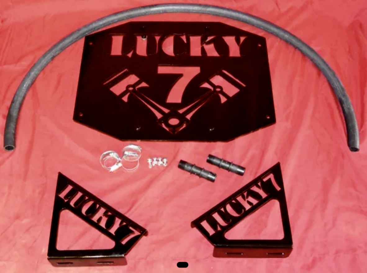 Yamaha Grizzly 550 / 700 Radiator Relocation Kit Powder Coated Black 07-26 - Image 3