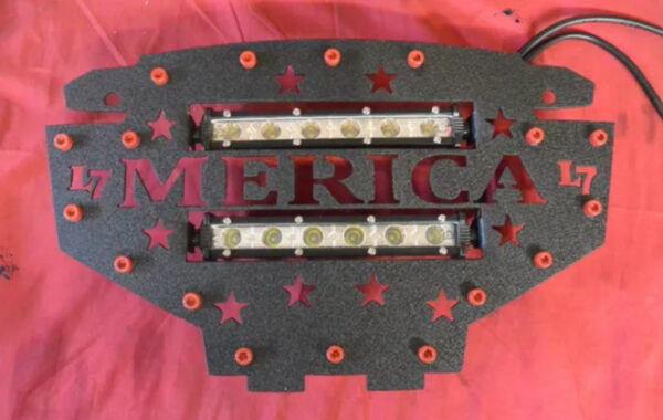 2012-2014 Polaris RZR S 800 2012-2015 RZR 570 900 XP Custom LED Light Grill 'Merica