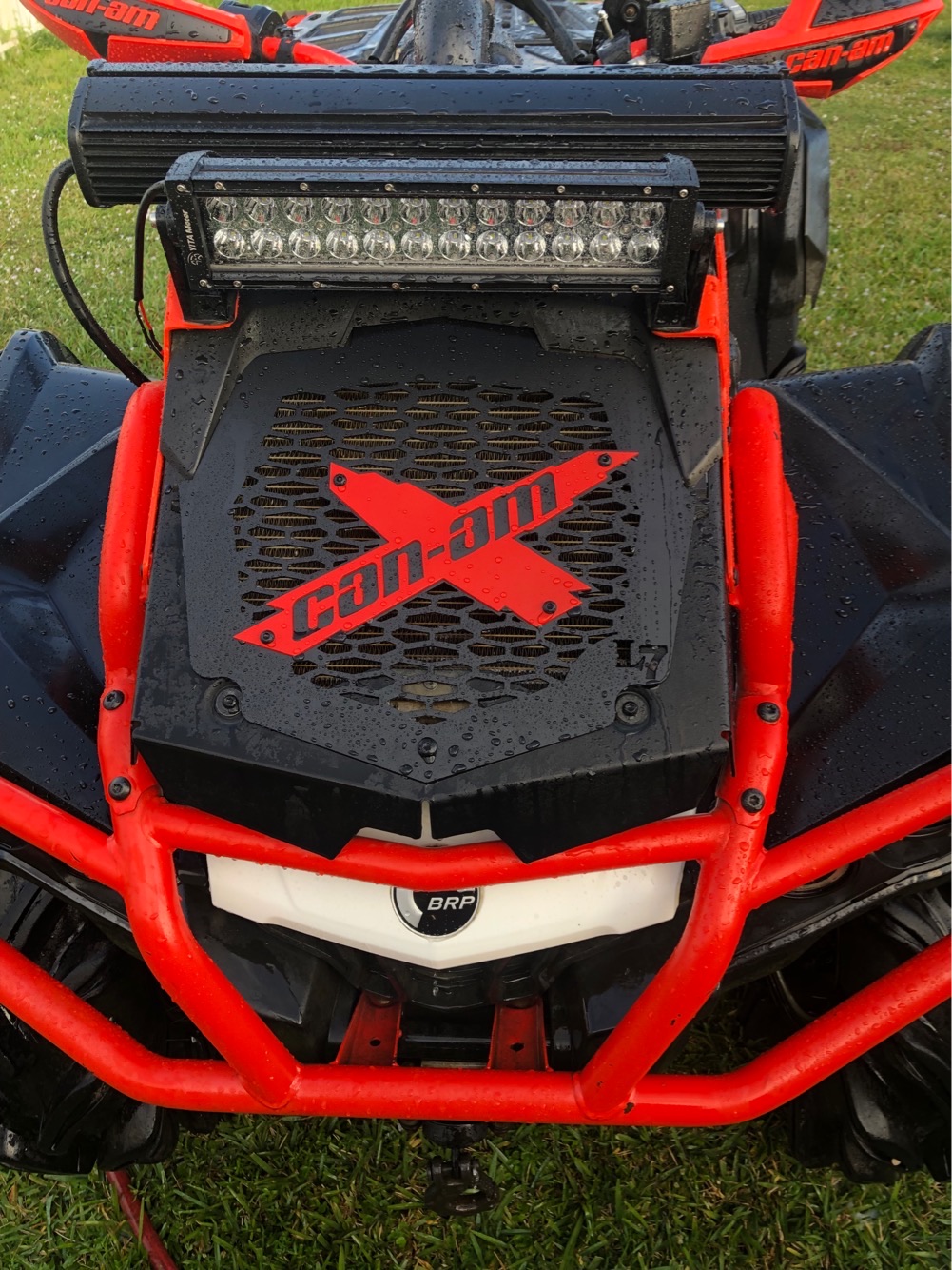 2013-2024 Can-Am Outlander XMR MAX 450 570 650 850 1000 Radiator Relocate Cover: Can-Am X two piece - Image 2