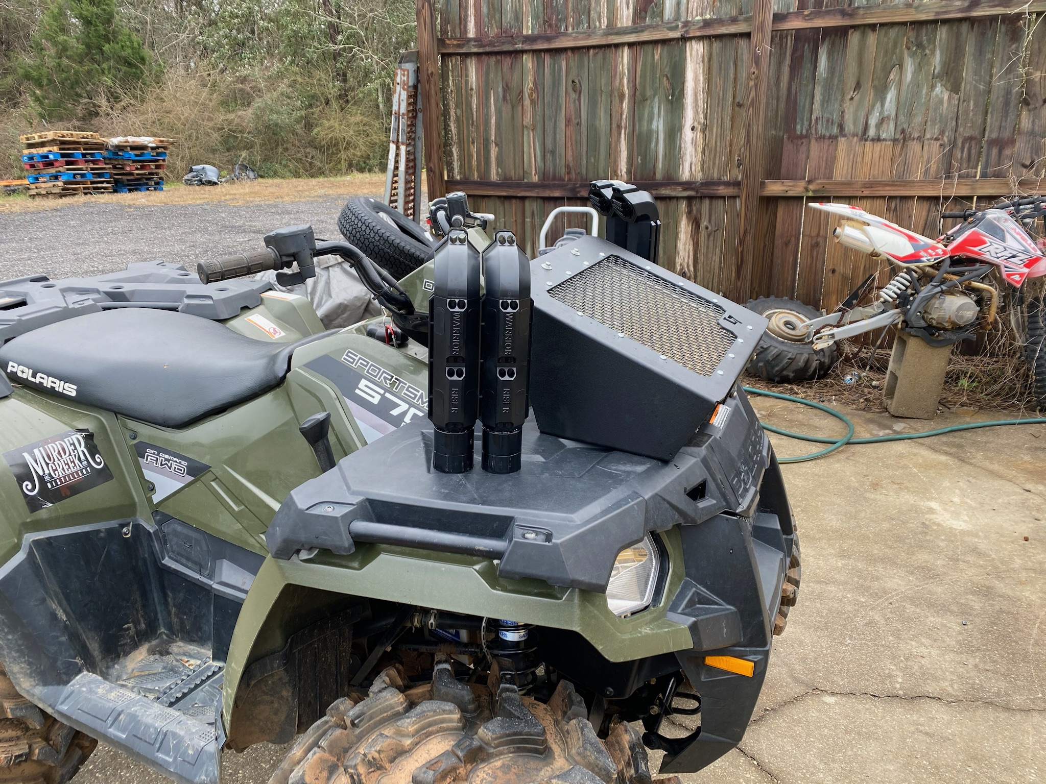 Low Profile Mesh Polaris Sportsman 400 450 500 570 Radiator Relocation Relocate Kit 2010-2020 - Image 3