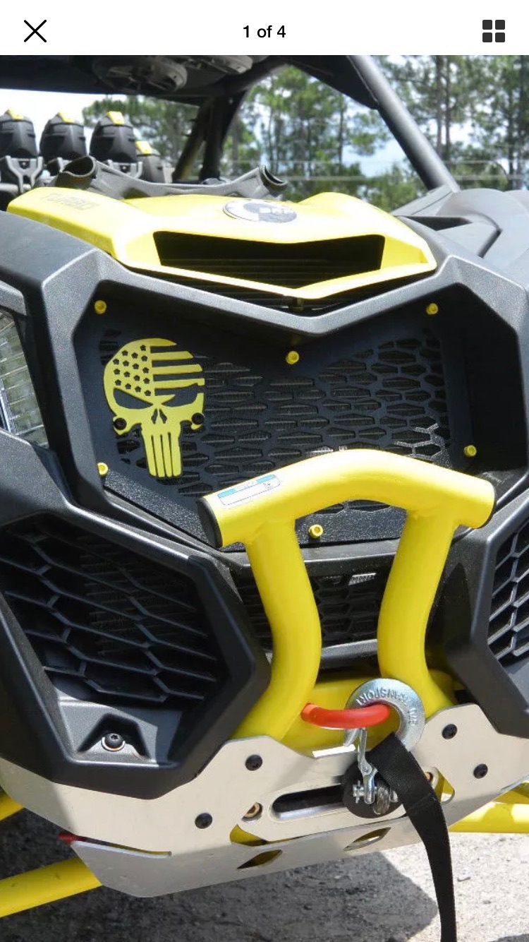 Can Am Maverick X3 Custom Transformers / Punisher Grilles - Image 3