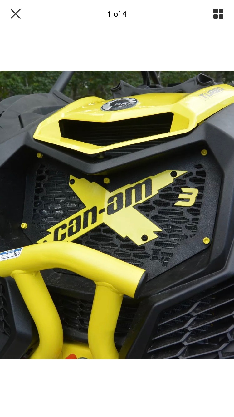 Can Am Maverick X3 Custom Transformers / Punisher Grilles - Image 2