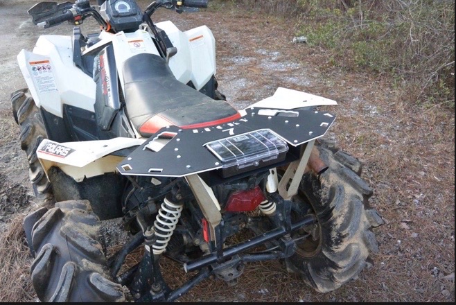 2013-2024 Polaris Scrambler 850 1000 Rear Rack w/ Storage Case - Image 2