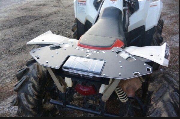 2013-2024 Polaris Scrambler 850 1000 Rear Rack w/ Storage Case