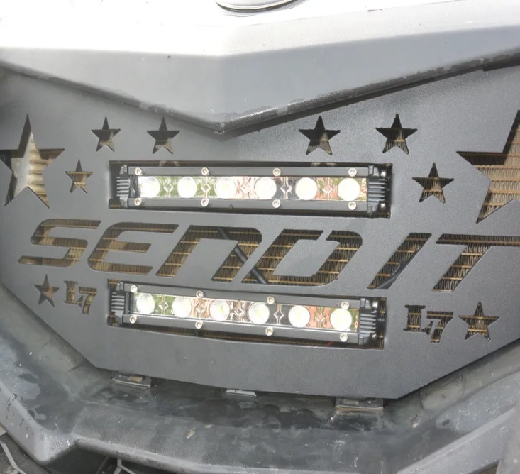 2018-2024 Can Am Maverick Sport / Trail Custom Send It Double LED Front Grill / Fascia - Image 2